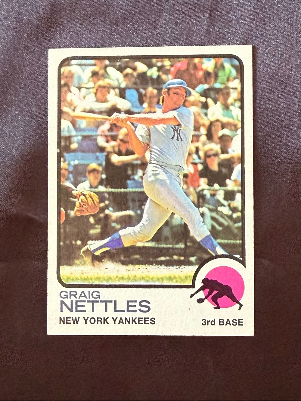 Graig Nettles #498 Topps, 1973, New York Yankees, MT/NM, Superbly Centered,,,,,